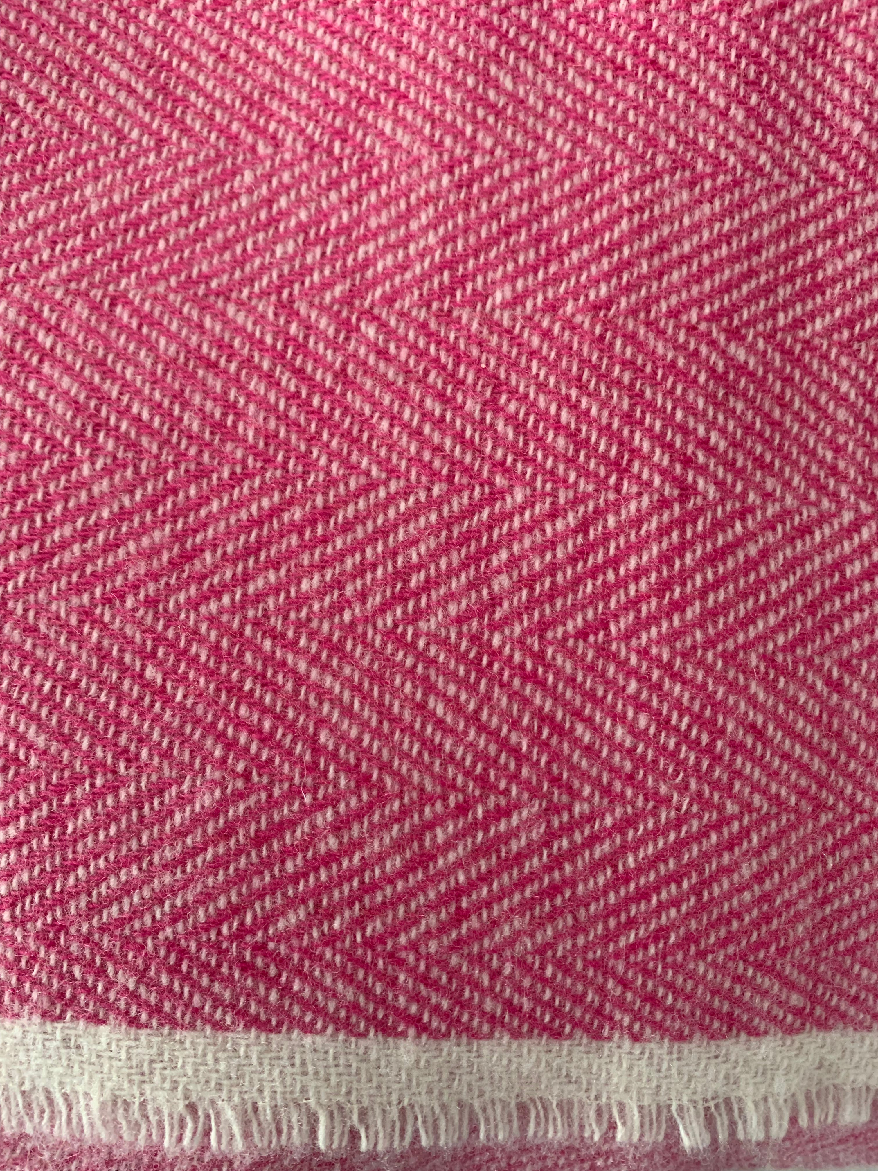Kaschmirstola sandymount pink/weiß von Avoca